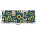 thumbnail image 7 of French Bulldog Sunflowers Floral Kitchen Rug Mat,Kitchen Runner Rugs Non Skid Washable,Decorative Kitchen Floor Mats for Kitchen,Sink,Laundry,17"x47.2", 7 of 7