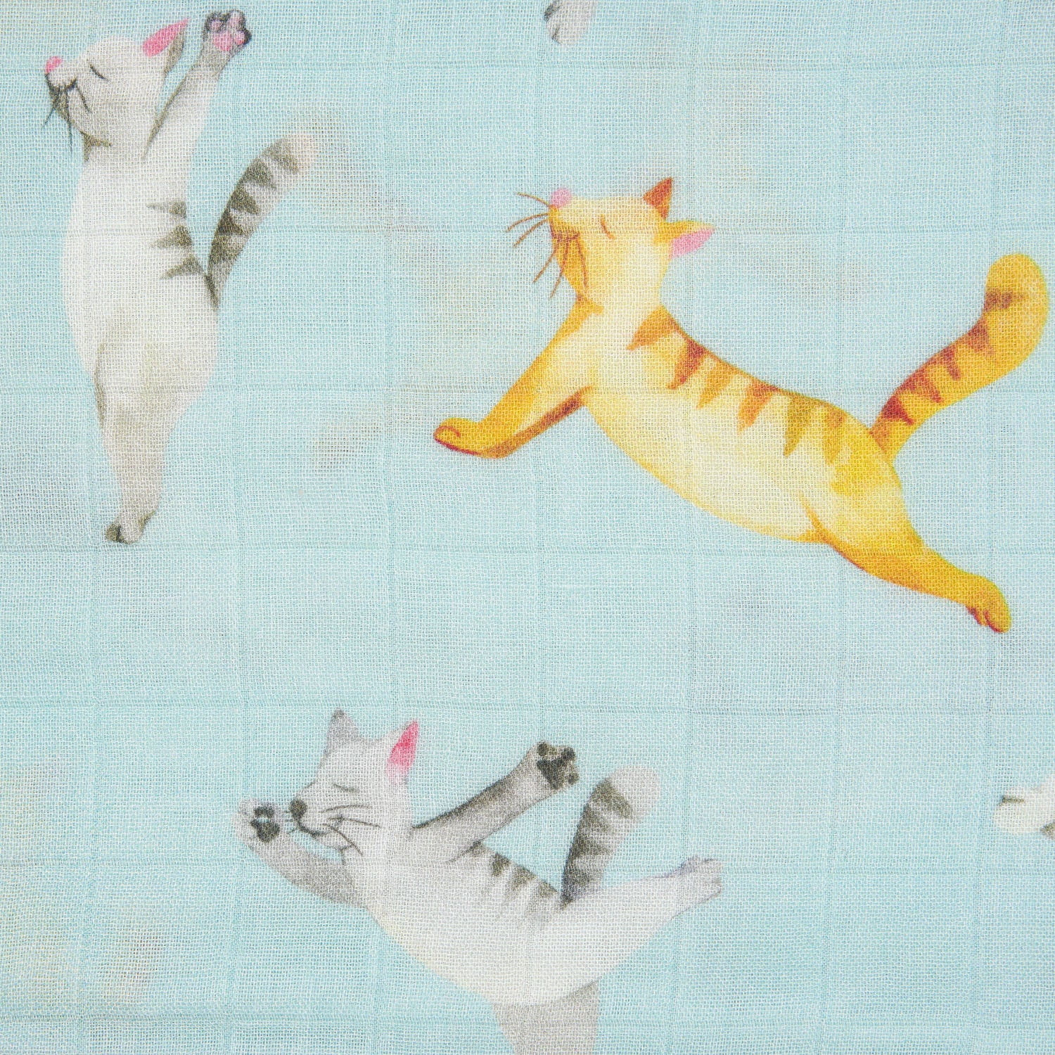 Swaddle & Bandana Bib Set - Yoga Cat