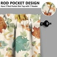 thumbnail image 5 of Fall Kitchen Curtains 36 Inch Short - 3 Panel Set, Autumn Harvest Print, Rod Pocket Window Treatment for Thanksgiving, Farmhouse, Cafe, Living Room - Machine Washable, 5 of 6
