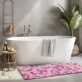 thumbnail image 2 of Strawberry Plants Fruit Dessert Milk Pink Pattern Kitchen Rug Mat,Kitchen Runner Rugs Non Skid Washable,Decorative Kitchen Floor Mats for Kitchen,Sink,Laundry,17"x47.2", 2 of 7
