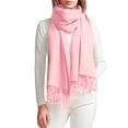 thumbnail image 1 of Bufanda Pashmina Unisex De Otoño E Invierno, Chales Informales De Color Sólido, Bufanda Cálida Con Borlas Para Oficina, Avión Y Restaurante Advancent AP006881-03, 1 of 4