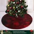 thumbnail image 6 of FMSHPON Valentine's Day Valentine's Day Hearts Xmas Christmas Tree Skirt Stand Mat for Holiday Party Decoration Indoor Outdoor 48 inches, 6 of 6