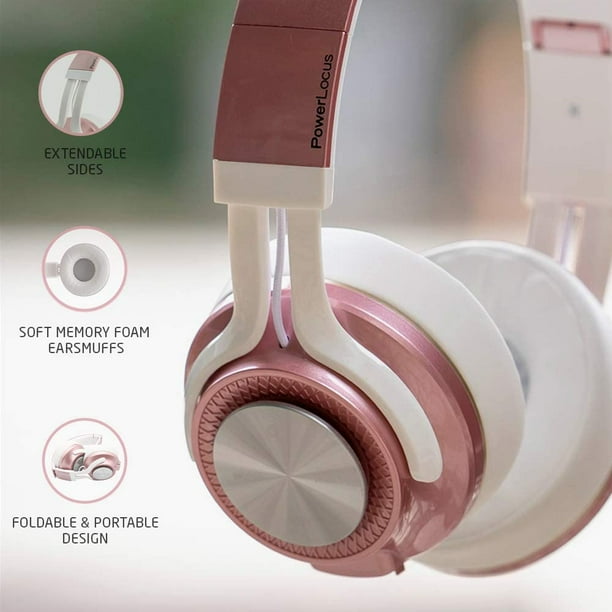 axGear PowerLocus P3 Wireless Bluetooth Headphones Over Ear 40h Playtime Bluetooth 5.0 Walmart