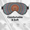 thumbnail image 3 of Naloa Mandala Print Sleep Mask for Sleeper, Light Blocking Sleeping Eye Mask for Women Men, Eye Shade with Adjustable Strap for Travel, Nap,Meditation, 3 of 7