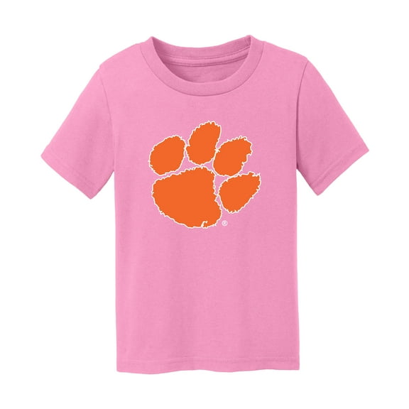 Infant Chad & Jake  Light Pink Clemson Tigers Logo T-Shirt