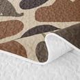 thumbnail image 5 of Homewish Gray Brown Camouflage Bed Spread Queen For Boys Men,Camo Wolf Queen Coverlet Set,3 Pieces, 5 of 7