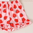 thumbnail image 6 of HCNTES Toddler Baby Girl Spring Summer Clothes Set Short Sleeves T-Shirt Tops + Shorts Cute Outfits Set For 6-24 Months 2t 3t 4t 5t 6t 7t 8t 9t Kid School Activities, 12-18 Months, 6 of 8