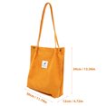thumbnail image 2 of OULII Teacher Tote Bag Tote Bag Yellow Simple 1Pack, 2 of 5