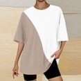 thumbnail image 2 of Camiseta Corta con Cuello Redondo Y Gota Del Hombro para las Mujeres, 2 of 4