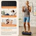 thumbnail image 3 of Lifepro HexaPlate Lite Vibration Plate Exercise Machine – Full Body Vibrating Plate for Weight Loss, Lymphatic Drainage & Recovery – Compact Home Workout with Magnetic Acupoints & Remote - Blue, 3 of 10
