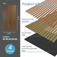 thumbnail image 5 of Art3d 3D Fluted Acoustic Wood Wall Panels, Walnut, 23.6"x47.2", 4 Pieces Pack, 5 of 8
