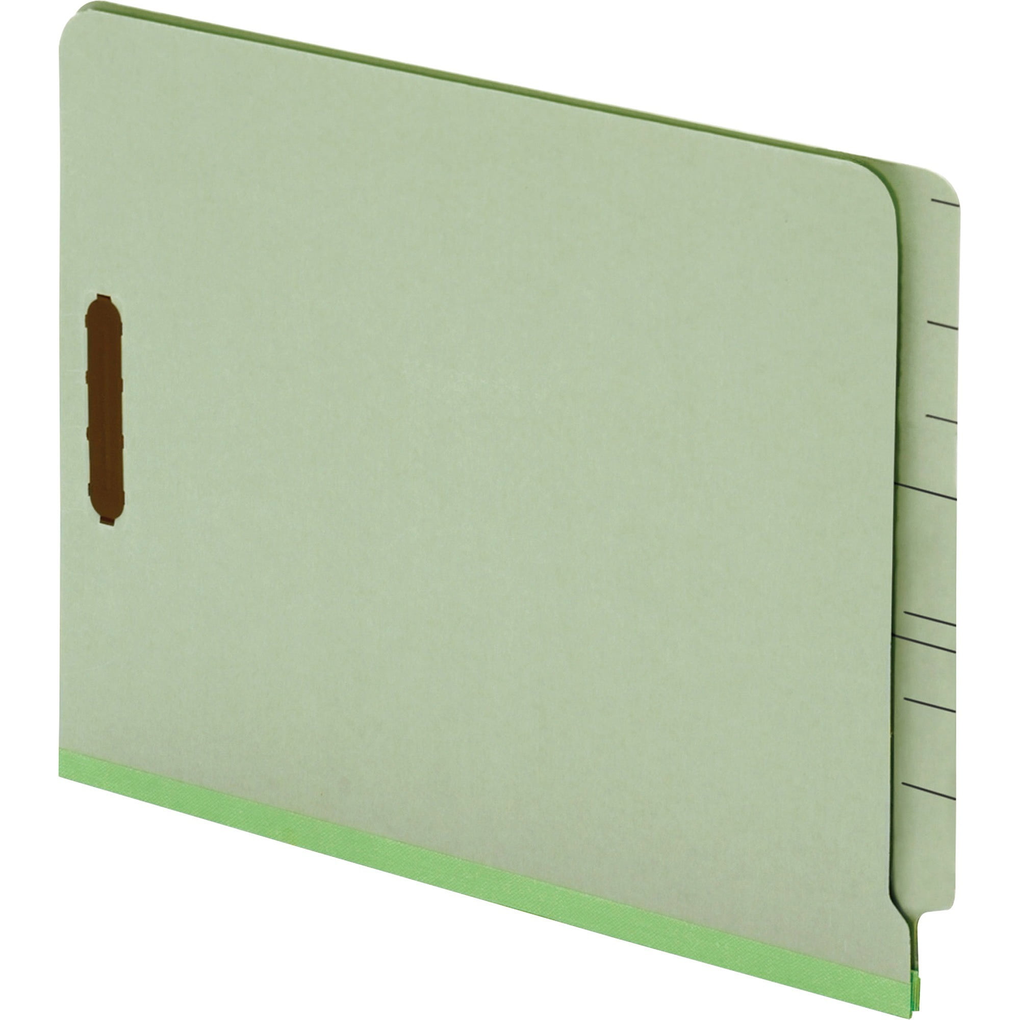 Pendaflex, PFX44715, End Tab Pressboard Fastener Folders, 25 / Box, Light Green