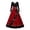 Z2 Red, variant on Xijirk Women's Halloween V Neck Long Sleeve Maxi Dress Flame Print Gown for Halloween Masquerade Party,S