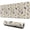 Husky Mixed Breed, variant on 31.5x11.8 Inch Gaming Mouse Pad, Non-Slip Stitched Rubber Desk Mat for Desktop & Laptop,Husky Mountain Floral Beige Pattern