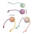 thumbnail image 3 of Cotton Rope Sphere Cats Teaser Toy Interaction Cats Teasing Chewing Sphere Boredom Cats Entertainment Toy for Exercise 6PCS, 3 of 8