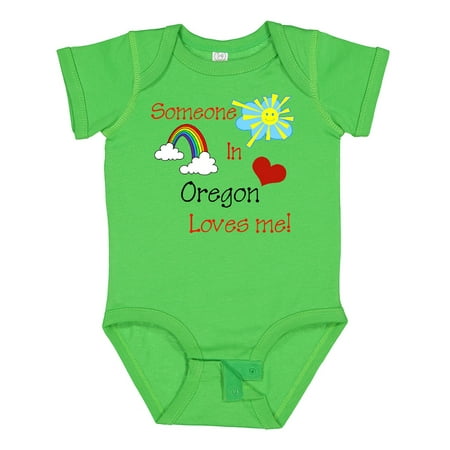

Inktastic Someone in Oregon Loves Me! Gift Baby Boy or Baby Girl Bodysuit