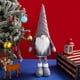 thumbnail image 1 of Gnomo de Navidad Muñeco de peluche Sin rostro Hecho a mano Festival Atmósfera Favorece Suministros, 1 of 6