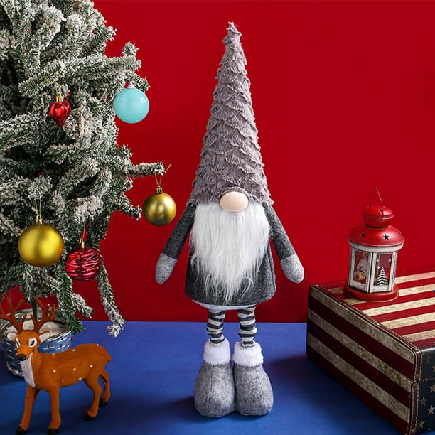 Gnomo de Navidad Muñeco de peluche Sin rostro Hecho a mano Festival Atmósfera Favorece Suministros