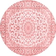thumbnail image 1 of Ahgly Company Indoor Round Medallion Red Traditional Area Rugs, 4' Round, 1 of 4