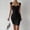 *Black, variant on ClodeEU Women's Sleeveless Bodycon Mini Dress,Basic Solid Slim Fit Dress Black,Women's Plus L