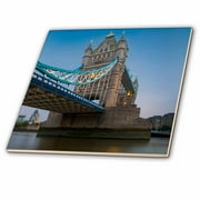 3dRose Financial district under the Tower Bridge, London, England - Ceramic Tile, 4-inch