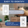 1 Set PVC Self-Adhesive Stickers Writable Label Stickers Rectangle ...