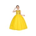 thumbnail image 2 of Flower Girl Dress Sleeveless Golden Ball Gown Wedding Pageant 6 Years, 2 of 8