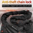 thumbnail image 2 of Labymos Bicycle Chains Lock -theft Safety Bike Lock With 2 Keys Reinforced Alloy Steel Motorcycle Cycling Chains Cable Lock, 2 of 7