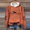 thumbnail image 2 of Sweatshirts for Women ZHUGeLI Pullover Fashion Women's Casual Long Sleeve Christmas Printed Round Neck Ladies Hooded Sweatshirt Tops, 2 of 4