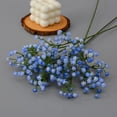 thumbnail image 1 of Nvzi 15 flores artificiales de aliento de bebé, ramo de gypsophila artificial de tacto real para arreglos florales de bodas, fiestas y decoración del hogar (azul claro), 1 of 5