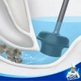 thumbnail image 4 of Toilet Plunger with Holder, Heavy Duty Plunger with Sturdy Handle for Toilet Cleaning, Gray, 4 of 4