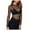 BK1, variant on Lace Mesh Sheer Long Sleeve Tops for Women See Through Tee Clubwear Fitted Tight T Shirts Blouses Black XL