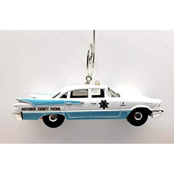 1959 Dodge Coronet Police Car Custom Christmas Ornament 1:64 Diecast White