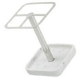 thumbnail image 4 of WORGEOUS Soporte de cepillo de dientes de baño Cepillo de maquillaje Soporte de acero inoxidable Base de resina Rack de almacenamiento de pasta de dientes, 4 of 7