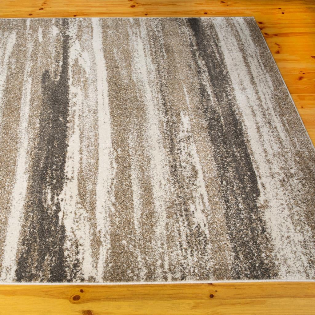 Luxe Weavers Lagos Collection 7501 Beige Size 2x3 Abstract Area Rug