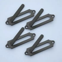 HONMEET 4Pcs Steel Skull Mount Hangers Black Wall Brackets for Deer Bear Goat Skull Display