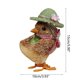 thumbnail image 4 of Straw Small Duck Chick Figurine With Bowknot Weaving Animal Statue For Doll Orna, 4 of 5