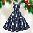 thumbnail image 2 of Yindaity Dress for Teens Wedding Guest Sleeveless Lace Formal Christmas Dresses(Blue,S), 2 of 5