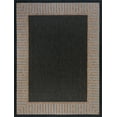 thumbnail image 3 of 4x6 Water Resistant, Indoor Outdoor Rugs for Patios, Front Door Entry, Entryway, Deck, Porch, Balcony | Outside Area Rug for Patio | Gold, Striped Border | Size: 4' x 5'3'', 3 of 8