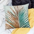 thumbnail image 2 of BANET Style Leaf Pattern Pillowcase for Home Decoration, Digital Printed Square Cushion Cover, Perfect for and Pillowcase. White, 2 of 5