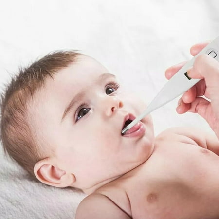 Cocobaby 10pcs Digital LCD Oral Thermometer for Adults Kids Babies Fever Testing Oral Armpit or Rectal Temperature Reading