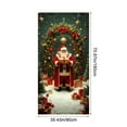thumbnail image 3 of Christmas Door Cover Santa Claus Design, Festive Holiday Door Curtain, Durable Polyester Decor for Home Entrance, Wall, Table Party Decoration, Easy to Install for Christmas Party Decor 35 X 71 Inch, 3 of 7