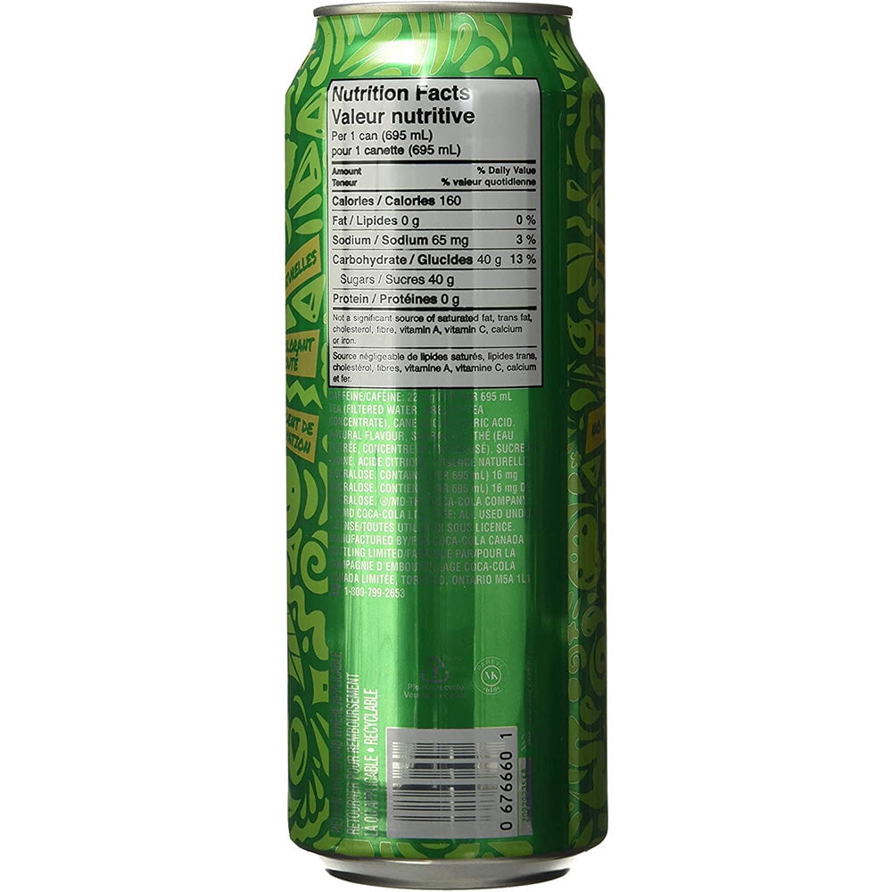 Peace Tea Greenest of All Teas 695mL Cans, 12 Pack