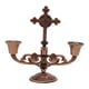 thumbnail image 1 of Candelabro religioso de dos brazos, base de aleación de zinc, pilar, candelabro, centro de mesa, rojo, 1 of 8