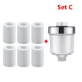 thumbnail image 1 of 1-12pcs Universal Faucet Filter Water Outlet Purifier Kits PP Cotton For Kitchen Bathroom Shower Household Filter High Density Set C, 1 of 6