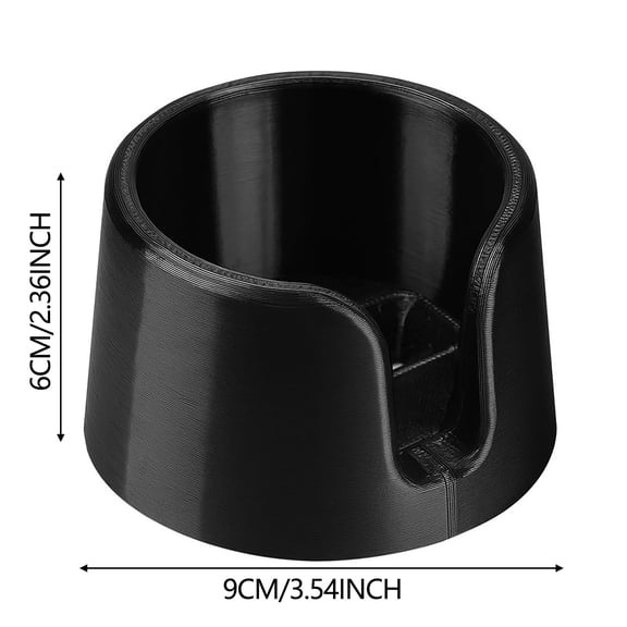 Black Anti-Spill Desk Cup Holder, Non-Slip Tacky Base Drink Holder For Table, RV, Boat And Office
