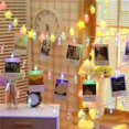 thumbnail image 2 of 3m LED Photo String Lights for Bedroom Decor and Special Occasions - No-Drill Photo Wall Hanging with 20 Colorful LEDs, 2 of 4