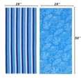 thumbnail image 6 of Mainstays 2pk Cotton Beach Towel, 58 x 28 in, Blue Shells & Stripes, 6 of 7