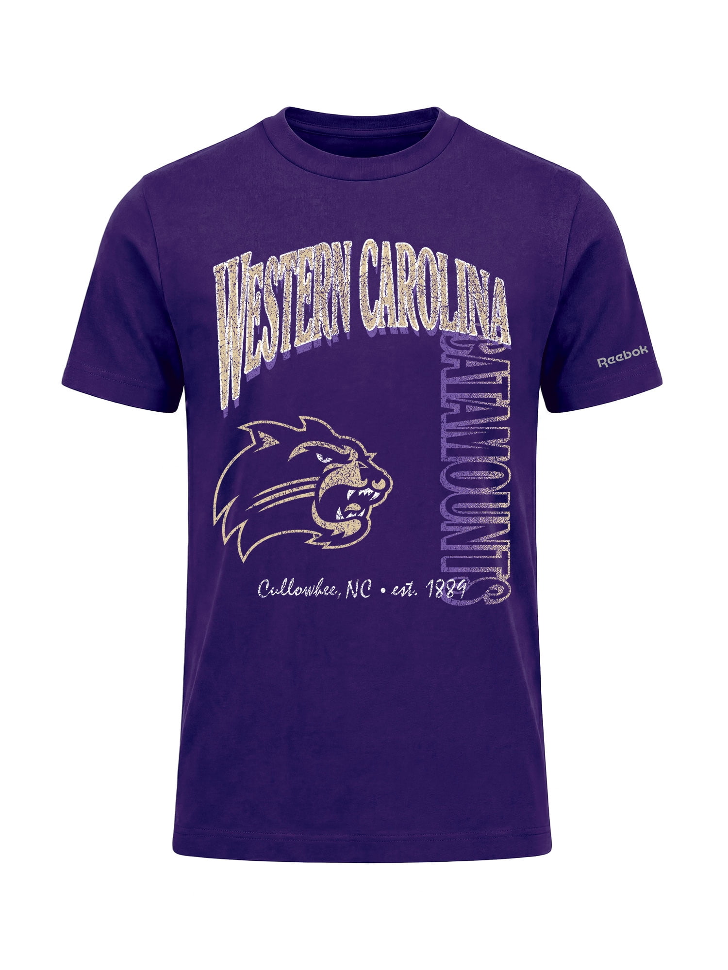 Western Carolina Catamounts Reebok Mens Crew Neck Short Sleeve T-Shirt