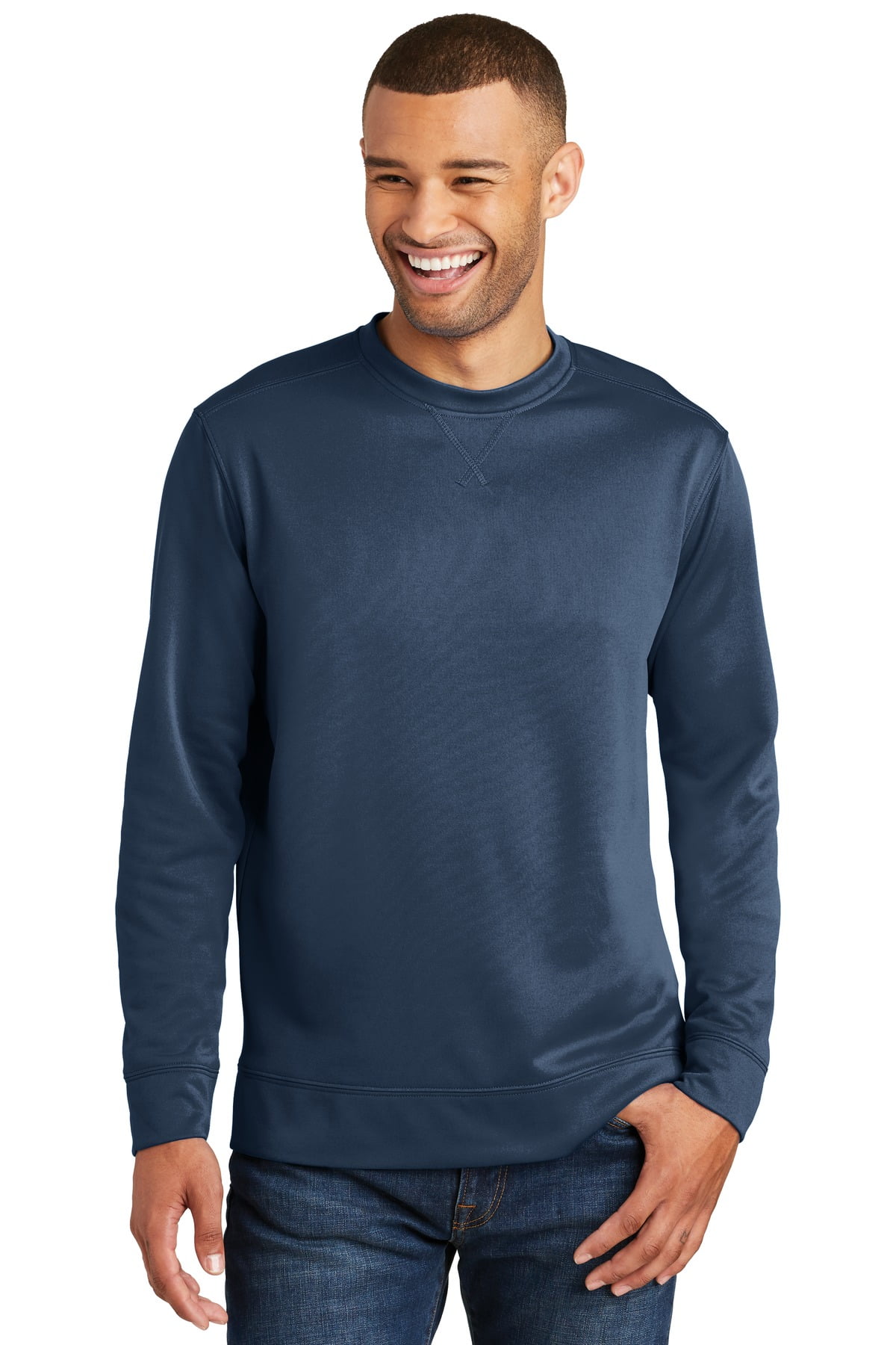 port-and-company - port 1234643 performance fleece crewneck sweatshirt ...